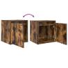 Wall-Mounted Bedside Cabinets 2 pcs Smoked Oak - Hipomarket