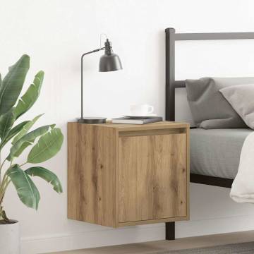 Wall-Mounted Bedside Cabinets 2 pcs Artisan Oak - HipoMarket