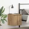  Wall-Mounted Bedside Cabinets 2 pcs Artisan Oak 38x34x40 cm Quantity in Package 2 Colour artisan oak 