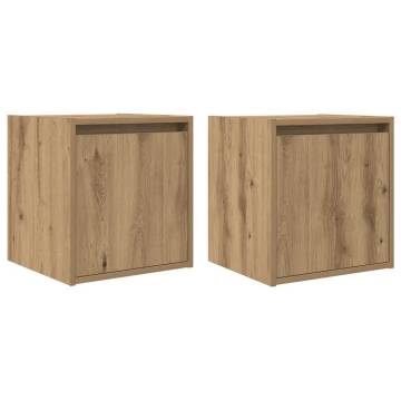 Wall-Mounted Bedside Cabinets 2 pcs Artisan Oak - HipoMarket