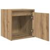 Wall-Mounted Bedside Cabinets 2 pcs Artisan Oak - HipoMarket