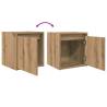 Wall-Mounted Bedside Cabinets 2 pcs Artisan Oak - HipoMarket