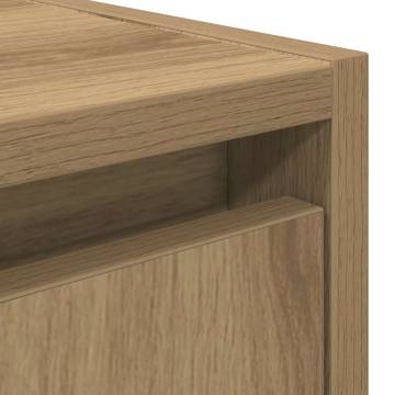 Wall-Mounted Bedside Cabinets 2 pcs Artisan Oak - HipoMarket