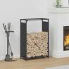  Firewood Rack Black 60x28x90 cm Cold-rolled steel Size 60 x 28 x 90 cm Colour black 