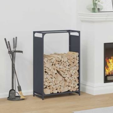 Firewood Rack Anthracite 60x28x90 cm - Durable Steel Storage