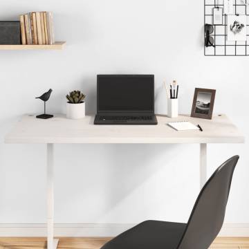 Desk Top White 110x60 cm - Solid Pine Wood - HipoMarket