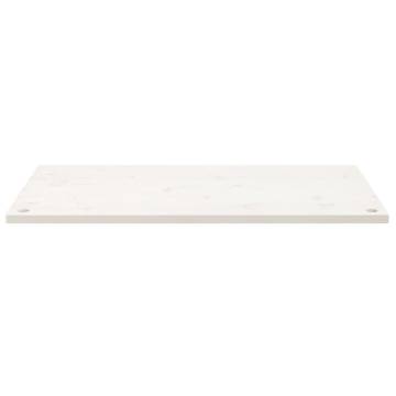 Desk Top White 110x60 cm - Solid Pine Wood - HipoMarket