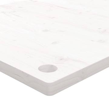 Desk Top White 110x60 cm - Solid Pine Wood - HipoMarket