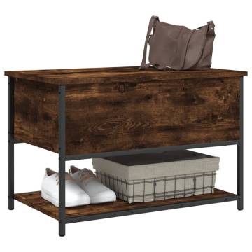 Storage Bench Smoked Oak - Stylish & Functional Storage