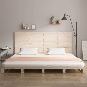 Solid Wood Pine Wall Headboard | 166x3x91.5 cm | Hipomarket