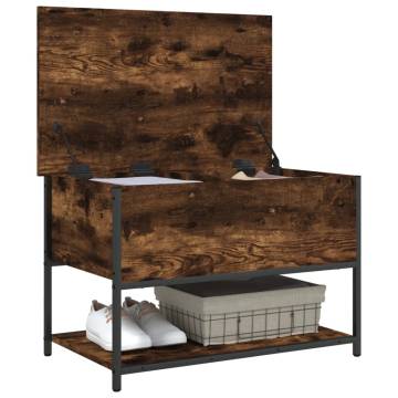 Storage Bench Smoked Oak - Stylish & Functional Storage