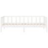 Day Bed without Mattress White 80x200cm Solid Wood Pine