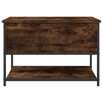 Storage Bench Smoked Oak - Stylish & Functional Storage