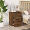 Brown Oak Bedside Cabinet - Stylish Storage Solution | HipoMarket