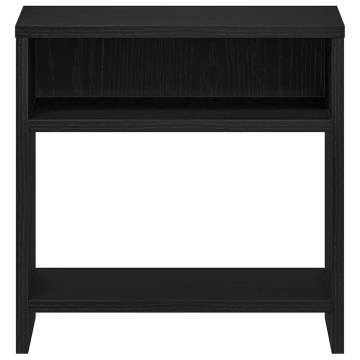 Stylish Black Oak Bedside Cabinet - 40x30x40 cm