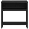 Stylish Black Oak Bedside Cabinet - 40x30x40 cm