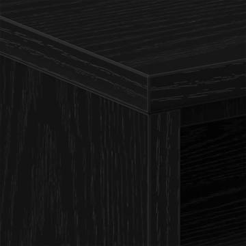 Stylish Black Oak Bedside Cabinet - 40x30x40 cm