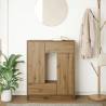 Artisan Oak Sideboard with Drawers and Doors - 73x31x90 cm