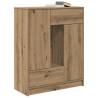 Artisan Oak Sideboard with Drawers and Doors - 73x31x90 cm