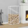  Firewood Rack White 60x25x100 cm Cold-rolled steel Size 60 x 25 x 100 cm Colour white 