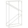 Firewood Rack White 60x25x100 cm | Durable Cold-Rolled Steel