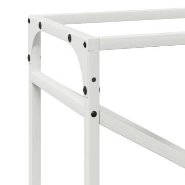 Firewood Rack White 60x25x100 cm | Durable Cold-Rolled Steel