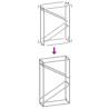 Firewood Rack White 60x25x100 cm | Durable Cold-Rolled Steel