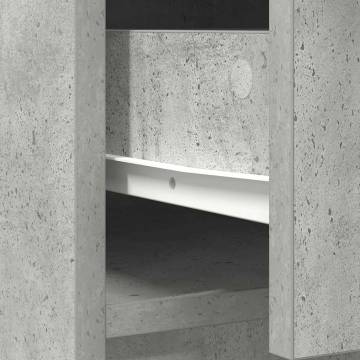 Concrete Grey Sideboard with Drawers & Doors - Stylish Storage