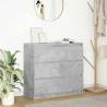  Sideboard Concrete Grey 80x35x76 cm Engineered Wood Colour concrete grey Quantity in Package 1 