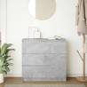 Concrete Grey Sideboard - 80x35x76 cm | Ample Storage & Style