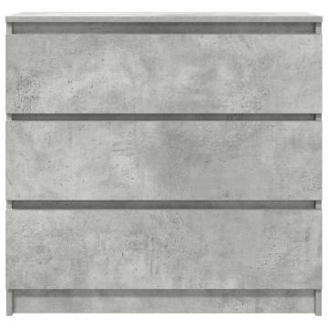 Concrete Grey Sideboard - 80x35x76 cm | Ample Storage & Style