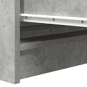 Concrete Grey Sideboard - 80x35x76 cm | Ample Storage & Style