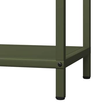 Sturdy Olive Green Firewood Rack - Cold-Rolled Steel 40x25x90 cm