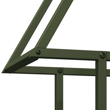 Olive Green Firewood Rack - 50x25x60 cm | Sturdy Cold-Rolled Steel