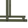 Olive Green Firewood Rack - 50x25x60 cm | Sturdy Cold-Rolled Steel