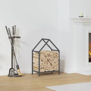 Firewood Rack Anthracite | Durable Cold-Rolled Steel 40x25x60 cm