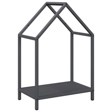 Firewood Rack Anthracite | Durable Cold-Rolled Steel 40x25x60 cm