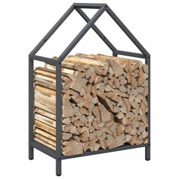 Firewood Rack Anthracite | Durable Cold-Rolled Steel 40x25x60 cm