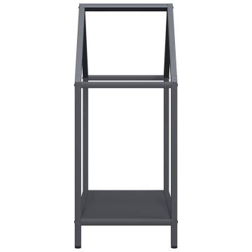 Firewood Rack Anthracite | Durable Cold-Rolled Steel 40x25x60 cm