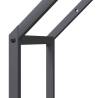 Firewood Rack Anthracite | Durable Cold-Rolled Steel 40x25x60 cm