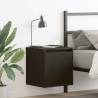  Wall-Mounted Bedside Cabinet Black 38x34x40 cm Quantity in Package 1 Colour black 