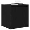 Wall-Mounted Bedside Cabinet - Black, 38x34x40 cm | Hipo Market