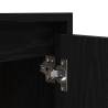 Wall-Mounted Bedside Cabinet - Black, 38x34x40 cm | Hipo Market