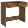 Elegant Smoked Oak Desk | 80x40x75 cm Engineered Wood