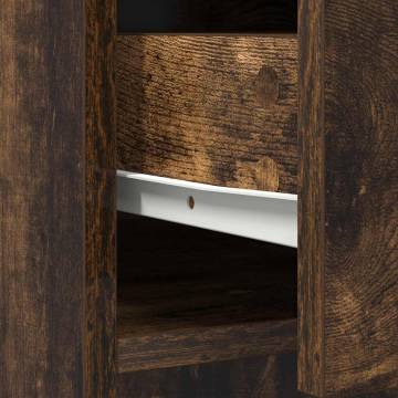 Stylish Smoked Oak Sideboard with Drawers and Doors - 70.5x34 cm