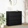  Sideboard Black Oak 80x35x76 cm Engineered Wood Colour black oak Quantity in Package 1 