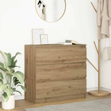 Artisan Oak Sideboard 80x35 cm - Durable & Stylish Storage