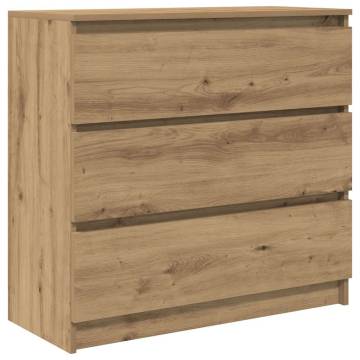 Artisan Oak Sideboard 80x35 cm - Durable & Stylish Storage