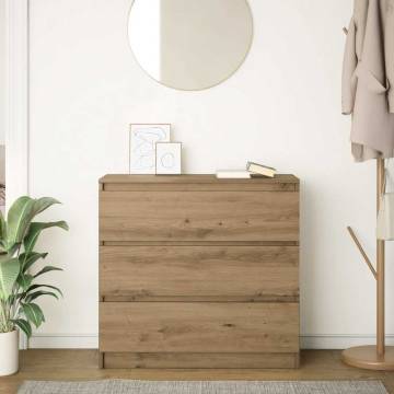 Artisan Oak Sideboard 80x35 cm - Durable & Stylish Storage