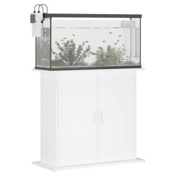 Aquarium Stand White 81x36x73 cm - Quality Engineered Wood